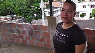 장면#5 동영상을 위해: I stumble upon my stepsister on the rooftop engagi...