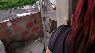 장면#7 동영상을 위해: I stumble upon my stepsister on the rooftop engagi...